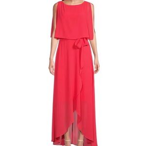 Jessica Howard Elegant Red High Low Dress